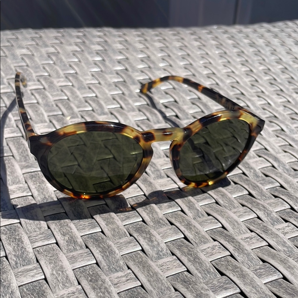 Tortoise Shell Round Sunglasses - image 1
